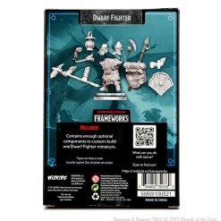 WizKids Dwarf Male Fighter (Wave 1) Dungeons & Dragons Frameworks Figur* Karakterer