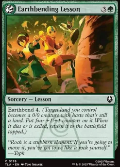 Singles (Løskort)|Singles (Løskort)^Earthbending Lesson (Enkeltkort)