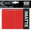 Eclipse PRO-Matte Apple Red Standard Size Sleeves (100)* Kortlommer