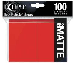 Eclipse PRO-Matte Apple Red Standard Size Sleeves (100)* Kortlommer