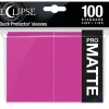 Kortlommer^Eclipse PRO-Matte Hot Pink Standard Size Sleeves (100)