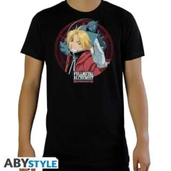 Fullmetal Alchemist T-Skjorter^Ed & Al Black T-Shirt (M)