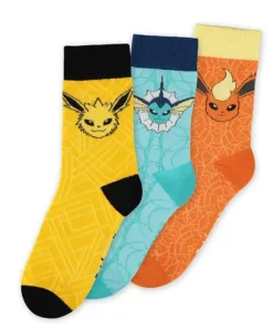 Pokemon Eevee Evolution (VFJ) Socks (3 Pack)* Sokker & Fottøy