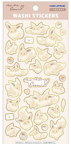 Eevve Die-Cut Washi Stickers* Klistremerker