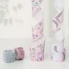 Tilbehør^Elegant Floral Pastel Washi Tape Set (4)