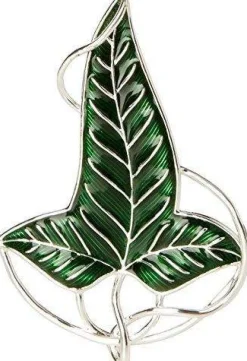 Elven Leaf Brooch Costume Version Silver Plated Replica* Replika