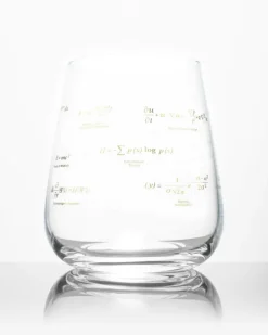 Science Homeware Equations that Changed the World Wine Glass* Glass