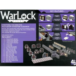 WizKids Kart & Battlemaps|Terreng & Tilbehør^Expansion Pack I Warlock Tiles Box Set