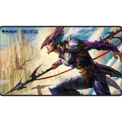 Final Fantasy Magic the Gathering Final Fantasy Kain, Traitorous Dragoon Black Stitched Play Mat* Play Mat Og Mat Case
