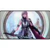 Final Fantasy Magic the Gathering Play Mat Og Mat Case^Final Fantasy Lightning, Army of One Black Stitched Play Mat
