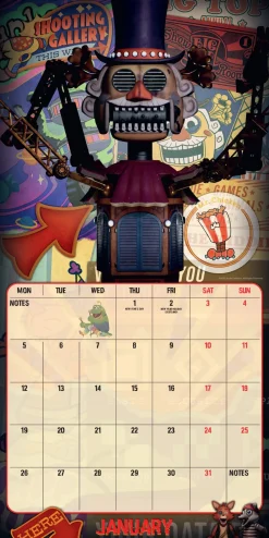 FIVE NIGHTS AT FREDDY`S 2026 SQUARE CALENDAR* Kalendere
