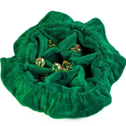 Udixi Dice Flannel Green Drawstring Dice Bag Terningpose* Poser & Beger