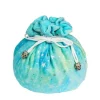 Udixi Dice Flannel Rainbow Stars Blue & Cyan Drawstring Dice Bag* Poser & Beger