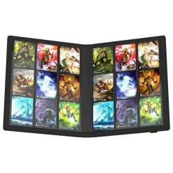 Flexxfolio 18-Pocket Black XenoSkin Standard Size (360) Portfolio* Album, Ark & Permer