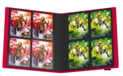 Flexxfolio 8-Pocket Red Standard Size (160) Portfolio* Album, Ark & Permer