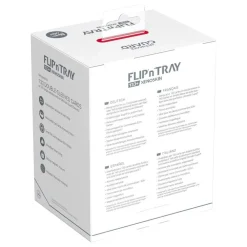 Flip 'n' Tray Deck Case Red XenoSkin Standard Size (133+)* Deck-Bokser & Oppbevaring