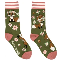 Footclothes Sokker & Fottøy^Floral Foxes Socks (36-46)