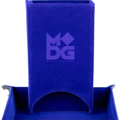 Metallic Dice Games Fold Up Blue Velvet Dice Tower* Dice Tower
