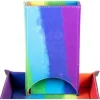 Metallic Dice Games Dice Tower^Fold Up Rainbow Velvet Dice Tower