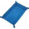 BesCon Industrial Co. Brett^Foldable Leather Rectangular Blue & Black Dice Tray