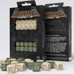 Q-Workshop Fortress Compact 14mm D6 Beige & Olive (20)* Sett