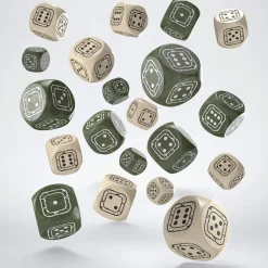 Q-Workshop Fortress Compact 14mm D6 Beige & Olive (20)* Sett