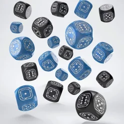 Q-Workshop Sett^Fortress Compact 14mm D6 Black & Blue (20)