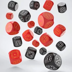 Q-Workshop Fortress Compact 14mm D6 Black & Red (20)* Sett