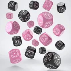 Q-Workshop Sett^Fortress Compact 14mm D6 Black & Pink (20)