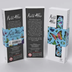 Q-Workshop Full Art Butterfly Poly /White (7)* Sett