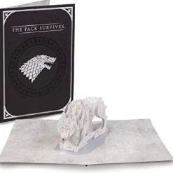 Insight Editions Kort, Bursdag & Anledning^Game of Thrones Direwolf Pop-up Card