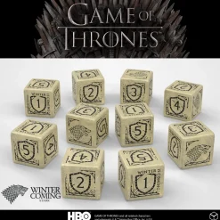 Q-Workshop Sett^Game of Thrones Stark D6 Beige /Black (10)