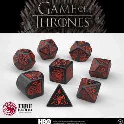 Q-Workshop Sett^Game of Thrones Targaryen Poly Black /Red (7)
