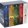 George R. R. Martin Samlebokser^'s A Game of Thrones 5-Book Boxed Set (Song of Ice and Fire Series): A Game of Thrones, A Clash of Kings, A Storm of Swords, A Feast for Crows, and A  Dance with Dragons