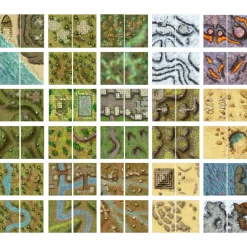 Loke Battle Mats Giant Book of Battle Mats Wrecks & Ruins* Kart & Battlemaps