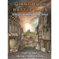 Loke Battle Mats Giant Book of Battle Mats Streets Sewers & Cemeteries* Kart & Battlemaps