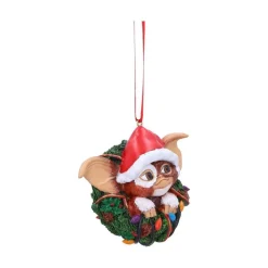 Gremlins-jul Gizmo in Wreath Hanging Ornament 10 cm* Julekuler|Julepynt
