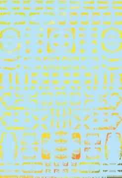 GM Line Decal With Caution #1 Prism Yellow & Neon Yellow Decals* Klistremerker