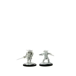 WizKids Karakterer^Goblin Male Rogue & Goblin Female Bard (Wave 15) Dungeons & Dragons Nolzurs Marvelous Unpainted Miniature Figur