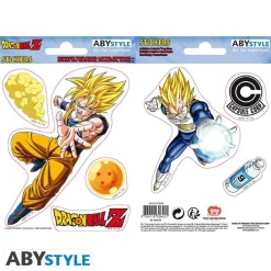 Klistremerker^Goku & Vegeta Stickers 16x11 cm