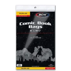 Golden Comic Bags Thick (100) BWC* Tilbehør & Oppbevaring