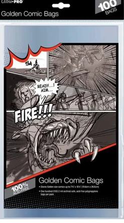 Golden Size Comic Bags (100)* Tilbehør & Oppbevaring