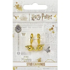 Smykker|Smykker^Golden Snitch Gold Tone Huggy Earrings