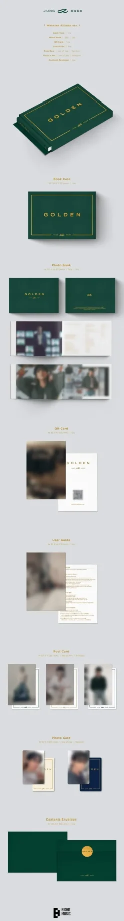 Jungkook GOLDEN (WEVERSE ALBUMS VER.)* Musikk|K-Pop & Musikk