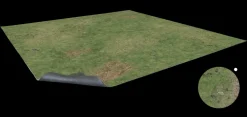 Battle Systems Kart & Battlemaps^Grassy Fields 60 x 60 cm Grid Gaming Mat