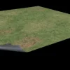 Battle Systems Kart & Battlemaps^Grassy Fields 90 x 90 cm Grid Gaming Mat