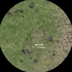 Battle Systems Kart & Battlemaps^Grassy Fields 90 x 90 cm Grid Gaming Mat