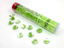 Chessex Green Catseye Glass Stones (40+) Counter* Tilbehør