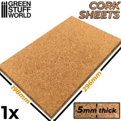 Green Stuff World Basing & Modellering^: Cork Sheet 5mm