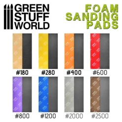 Green Stuff World Verktøy^: Foam Sanding Pads Coarse Grit Assortment